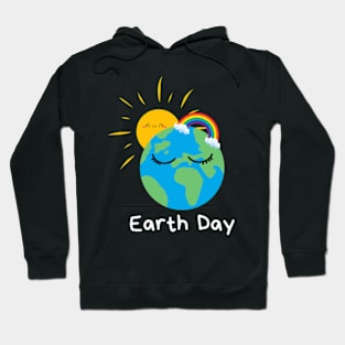 Happy Earth Day Shirt Cute Earth With Floral Earth Day 2024 T-Shirt Hoodie